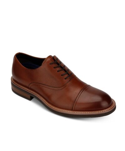 Kenneth Cole Reaction Men's Klay Flex Cap-Toe Oxfords, Cognac