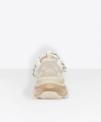 Balenciaga Men's Triple S Clear Sole Sneaker in white
