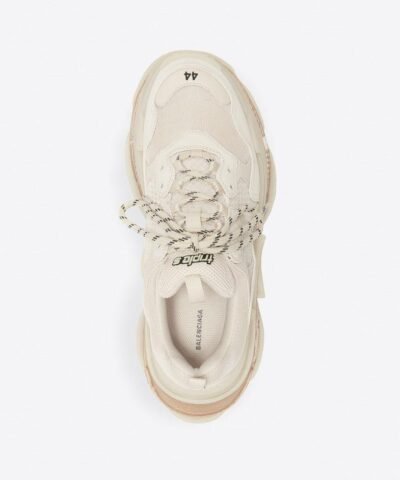 Balenciaga Men's Triple S Clear Sole Sneaker in white