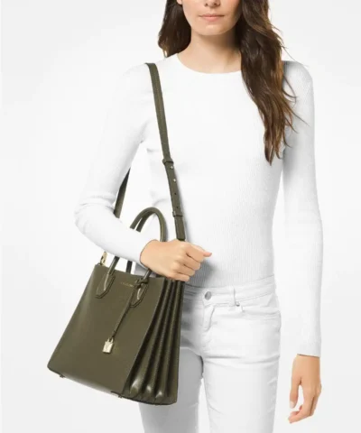 MICHAEL Michael Kors Mercer Large Pebbled Accordion Tote