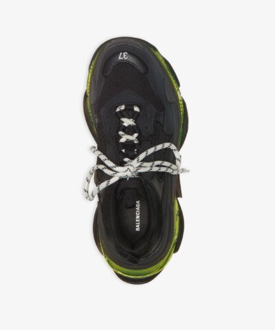 Balenciaga Women's Triple S Clear Sole Sneaker In Black