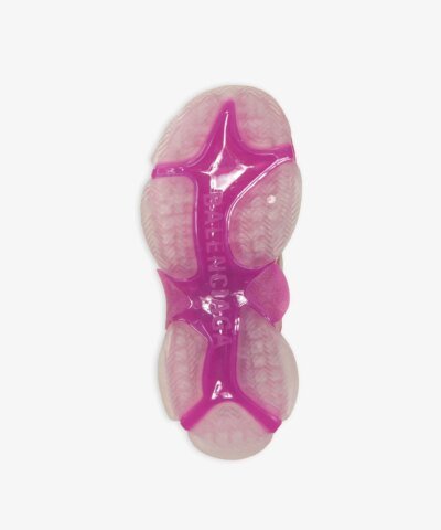 Balenciaga Women's Triple S Clear Sole Sneaker In Pink