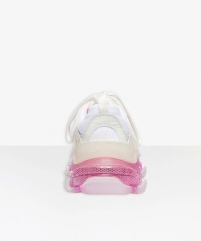 Balenciaga Women's Triple S Clear Sole Sneaker In Pink