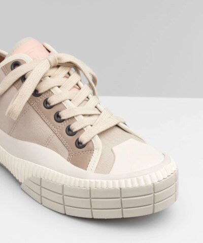 Chloe Clint Low-Top Sneaker In Nylon & Suede Calfskin