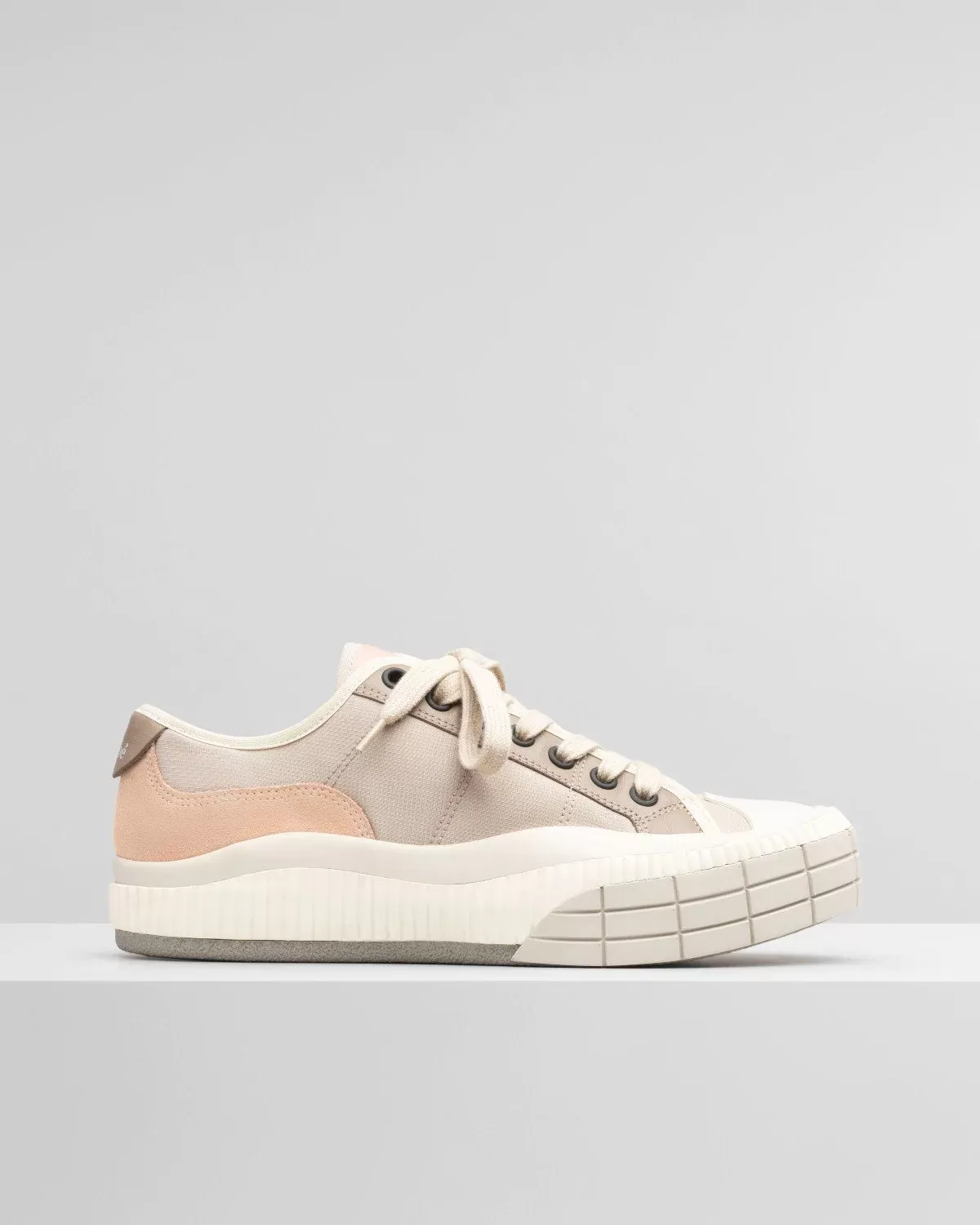 Chloe Clint Low-Top Sneaker In Nylon & Suede Calfskin