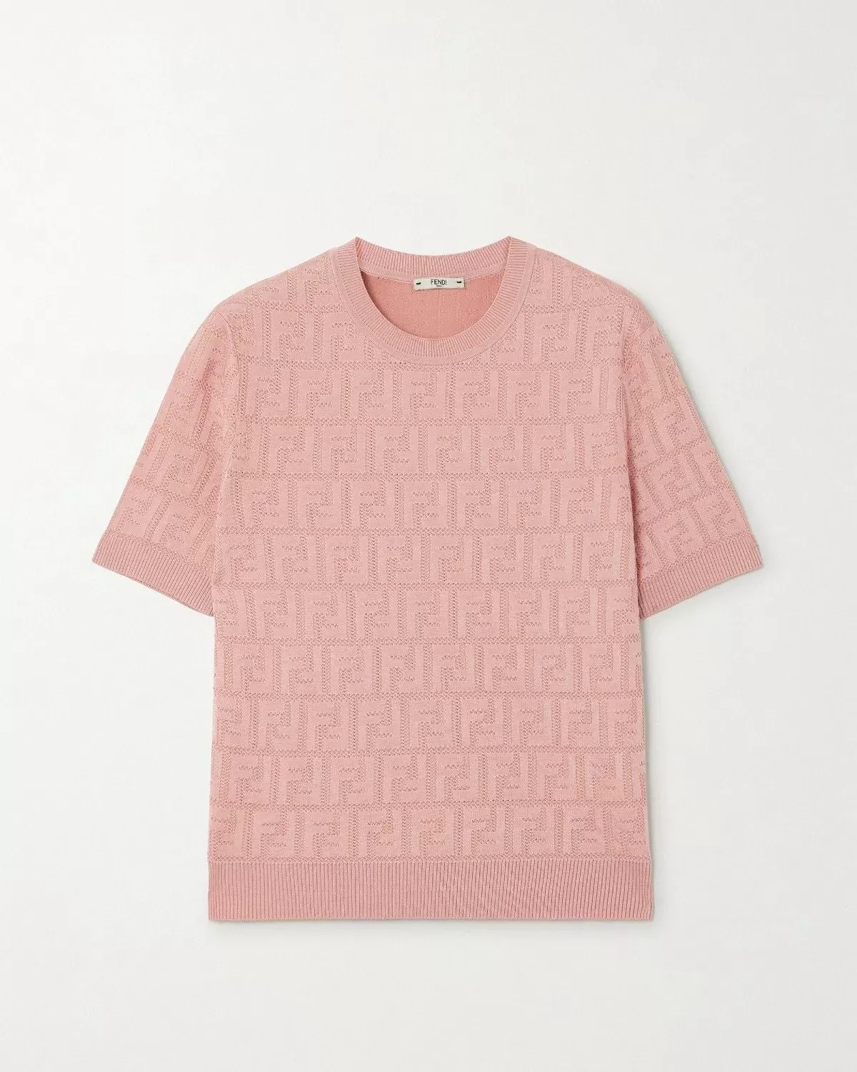 Fendi Cotton-Blend Jacquard Top