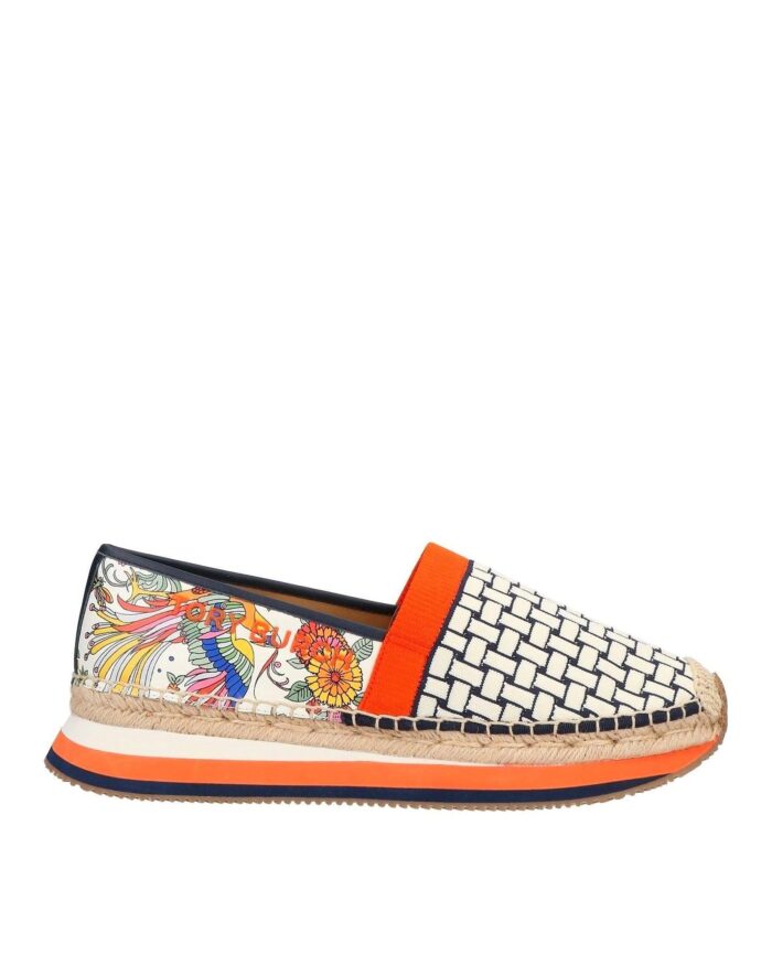 Tory Burch Animal Printed Espadrilles In Orange