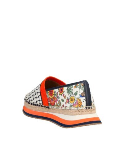 Tory Burch Animal Printed Espadrilles In Orange