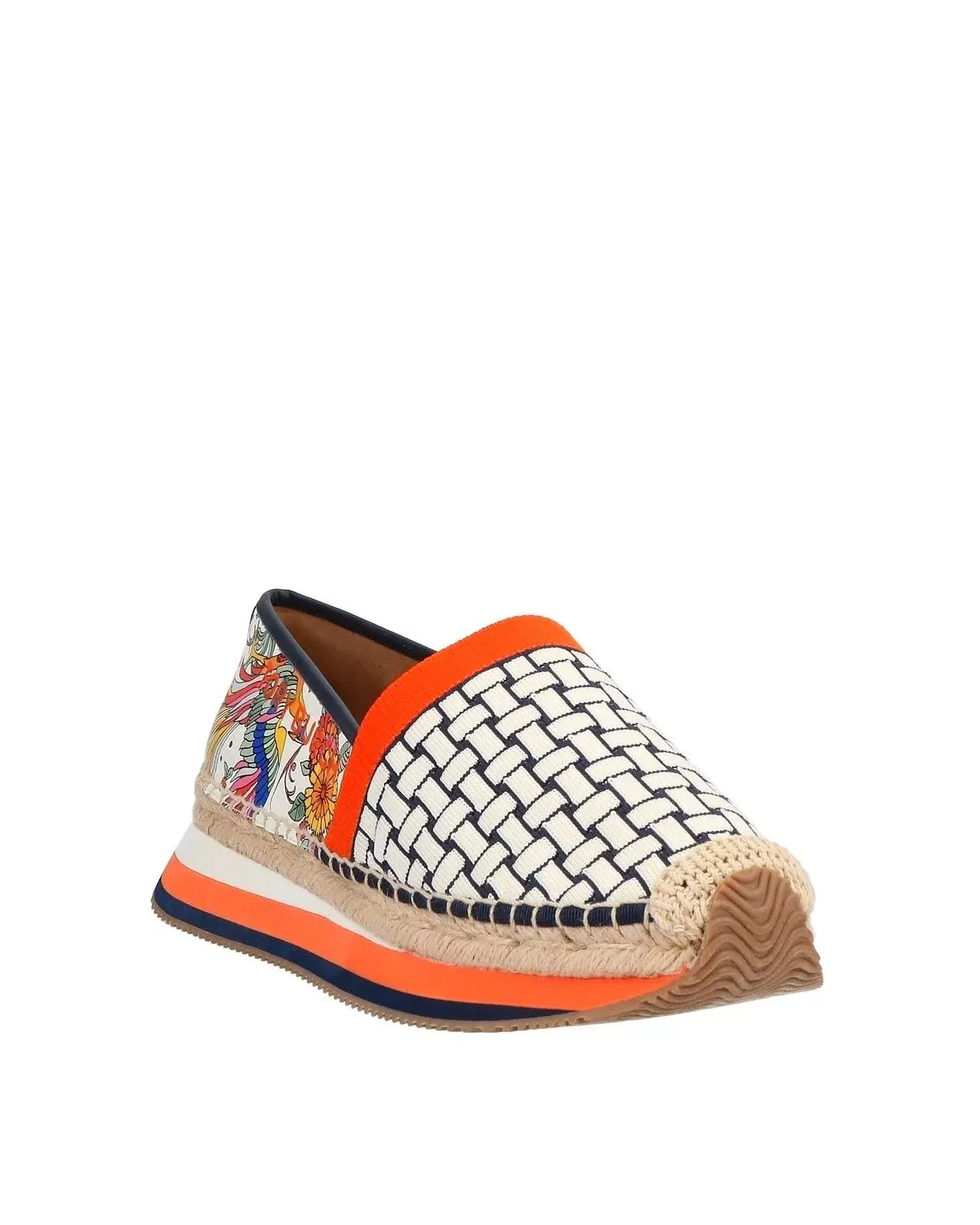 Tory Burch Animal Printed Espadrilles In Orange