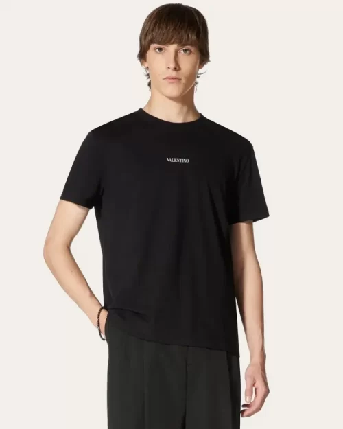 Valentino T-Shirt With "Valentino" Print