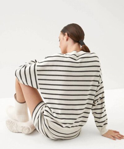 Brunello Cucinelli Virgin Wool, Cashmere And Silk Striped Sweater