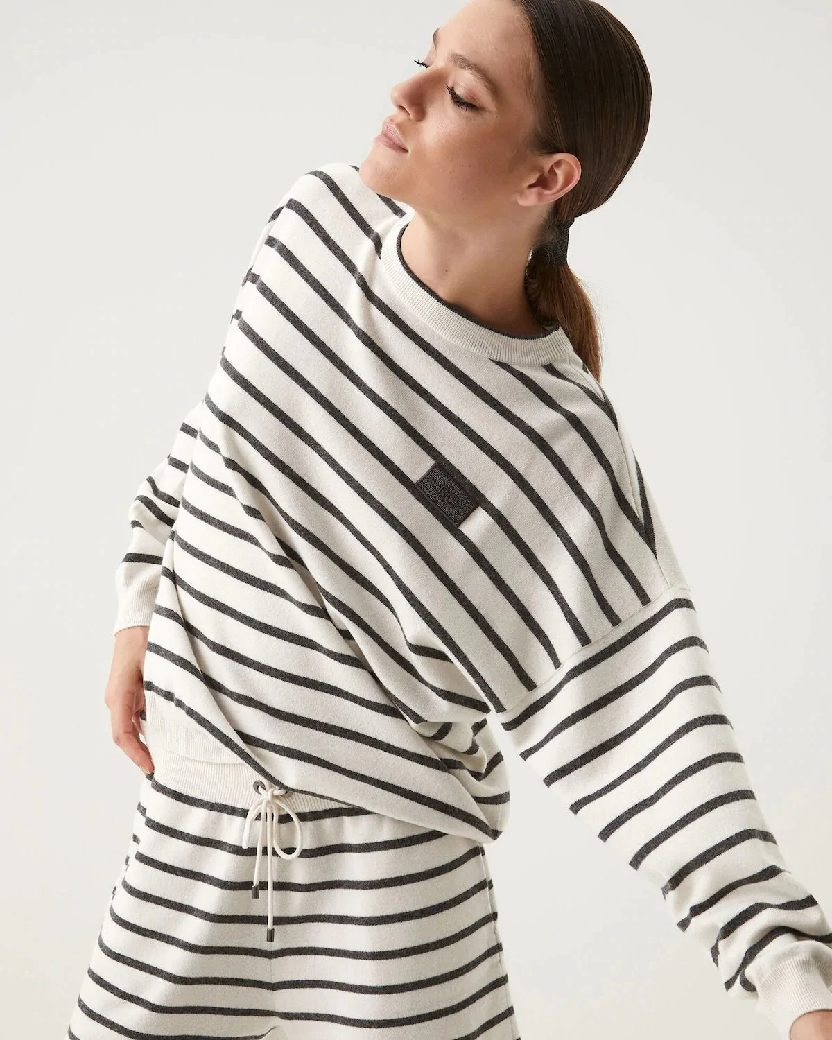 Brunello Cucinelli Virgin Wool, Cashmere And Silk Striped Sweater