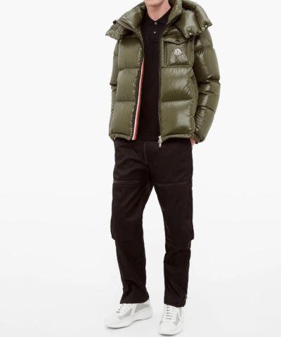 Moncler Military Green Down Montbeliard Jacket
