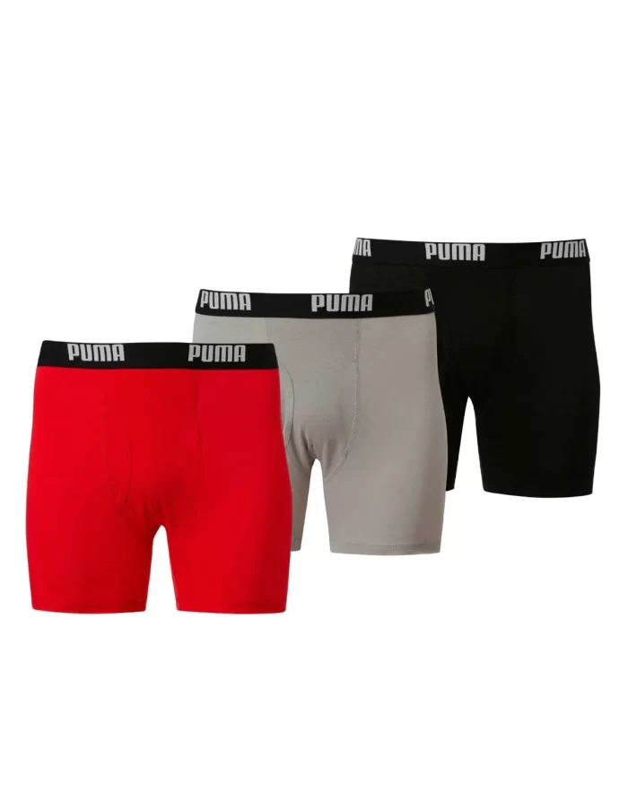 Puma Men's Volume Tech Boxer Briefs 3 Pack