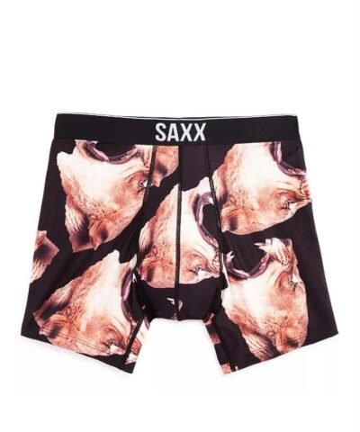 SAXX Volt Lioness-Print Boxer Briefs