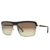 Gold and Wood Palermo Wood/Metal Unisex Luxury Sunglasses