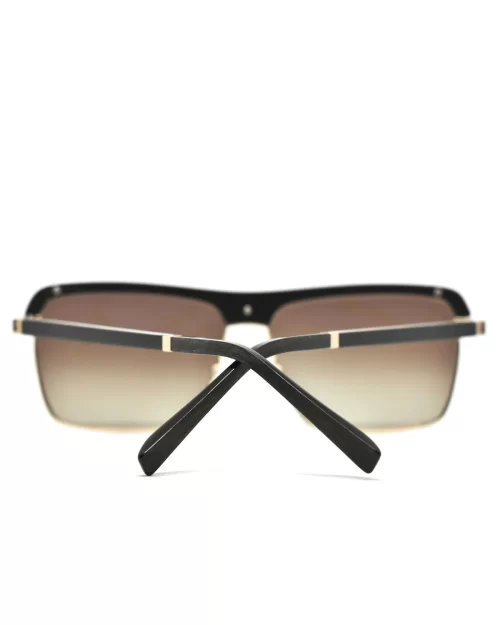 Gold and Wood Palermo Wood/Metal Unisex Luxury Sunglasses