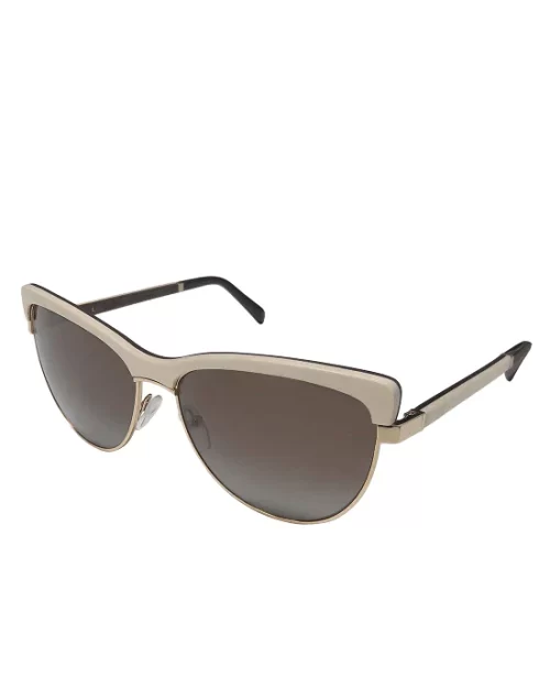 Gold And Wood Altais Wood/Metal Unisex Sunglasses
