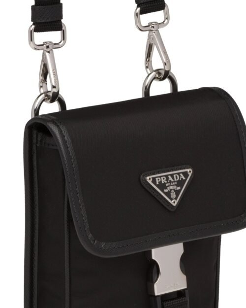 Prada Re-Nylon And Saffiano Leather Smartphone Case