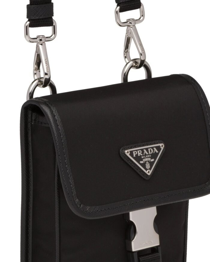 Prada Re-Nylon And Saffiano Leather Smartphone Case