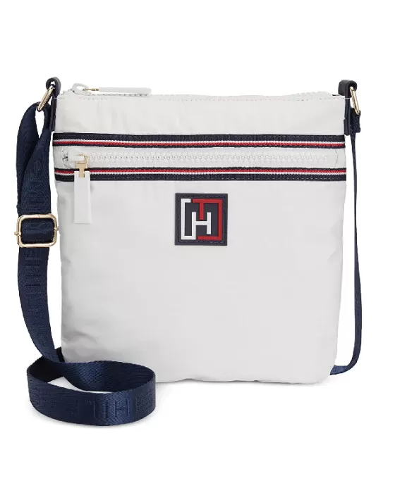 Tommy Hilfiger Active Nylon Flat Small Crossb White