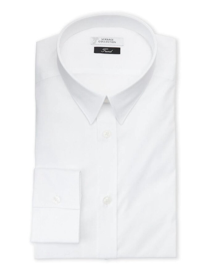 VERSACE COLLECTION City Fit Dress Shirt, White