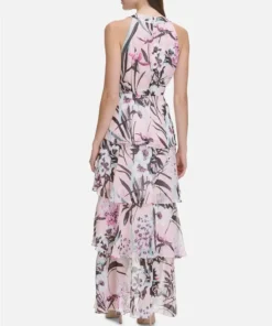 Floral Printed Tiered Maxi Dress