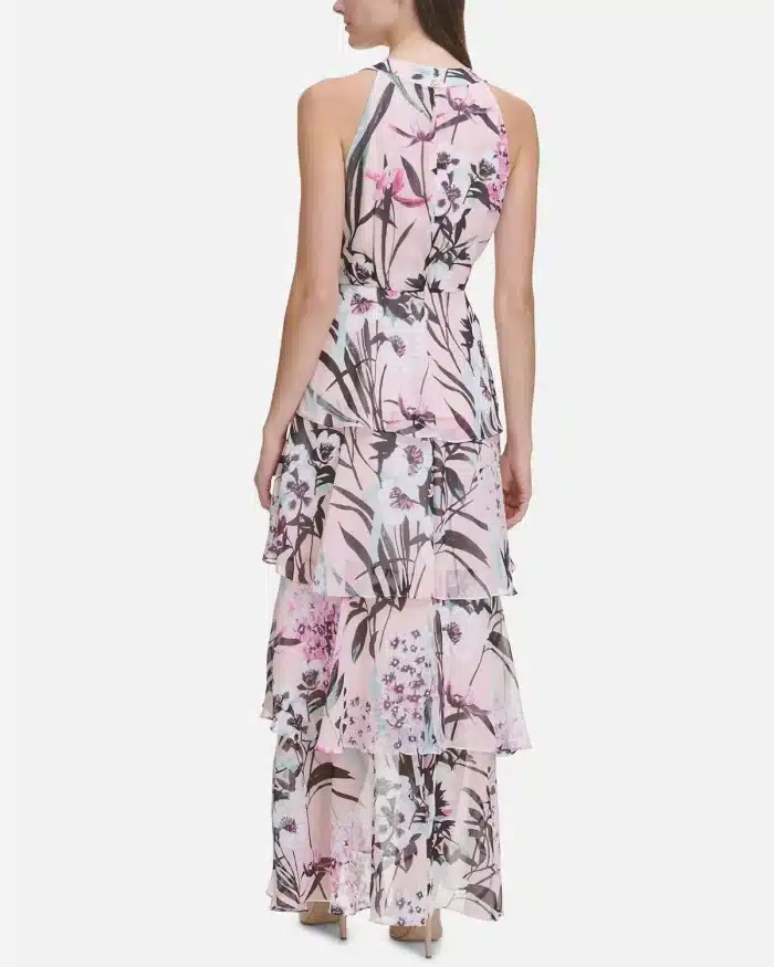 Floral Printed Tiered Maxi Dress