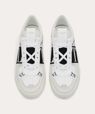 Valentino Men's Low-Top Calfskin VL7N Sneaker Whit Bands