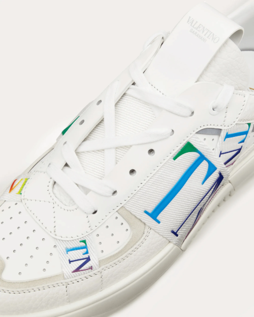 Valentino Women's VL7N Sneaker In Banded Calfskin Leathers