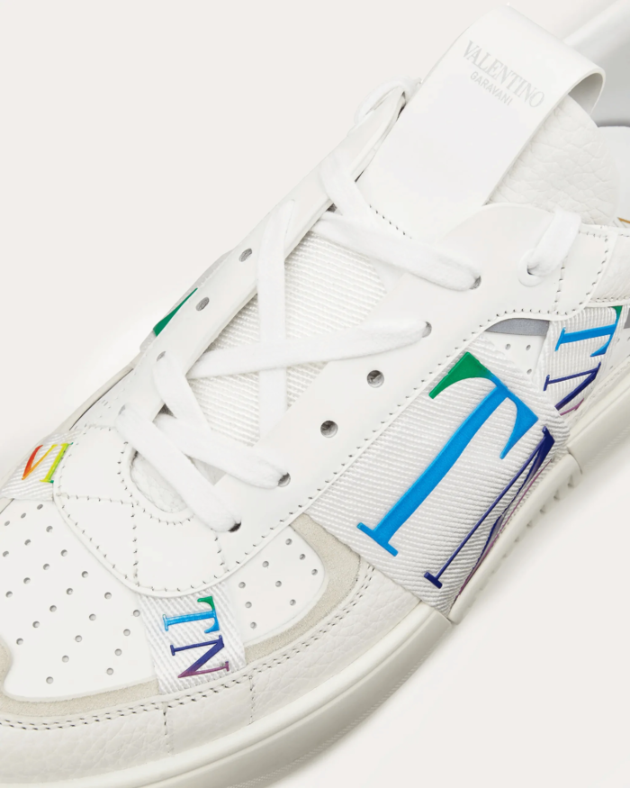 Valentino Women's VL7N Sneaker In Banded Calfskin Leathers