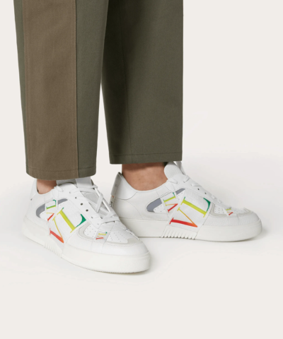 Valentino Women's VL7N Sneaker In Banded Calfskin Leathers