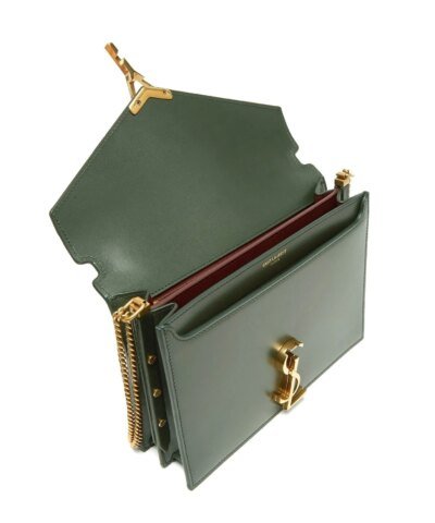 Saint Laurent Cassandra Monogram Clasp Bag In Smooth Leather