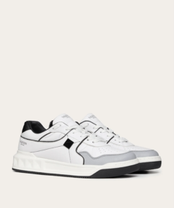 Valentino Men's Low-Top Calfskin VL7N Sneaker Whit Bands