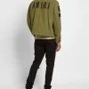 Amiri Military Cotton Canvas Jacket With Leather Patches