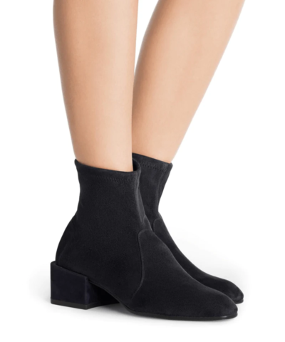 Stuart Weitzman The Allie Velvet Bootie, Blue