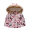 Jomake Girl's Fur Hooded Quilted Jacket