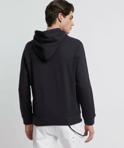 Emporio Armani Sweatshirt In Cotton French Terry With Branded Signature