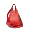 Loewe Hammock Small Leather Shoulder Bag In Red