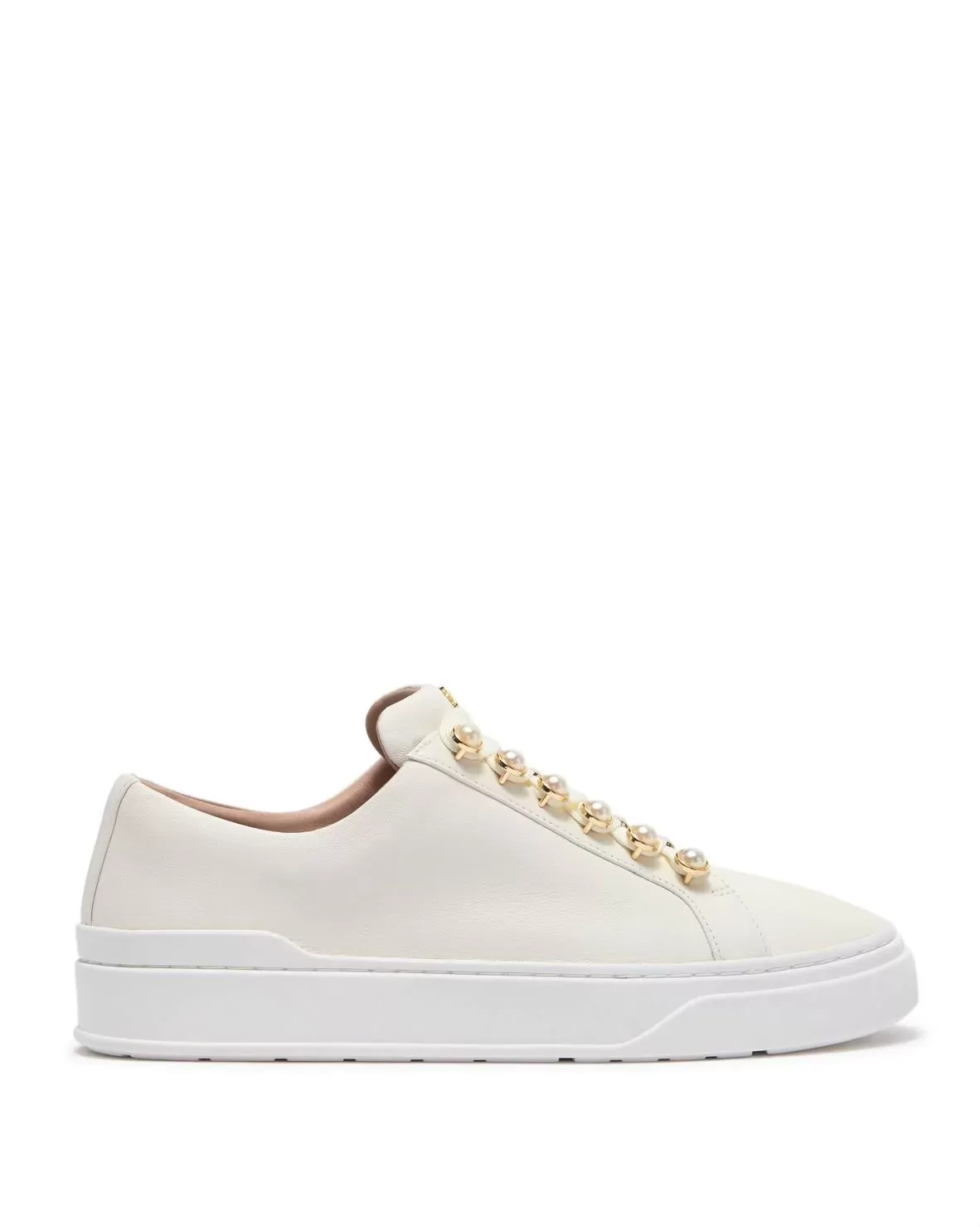 Stuart Weitzman Excelsa Faux Pearl Sudded Sneaker