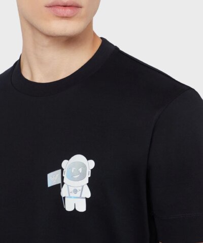 Emporio Armani T-Shirt With Manga Bear Astronaut