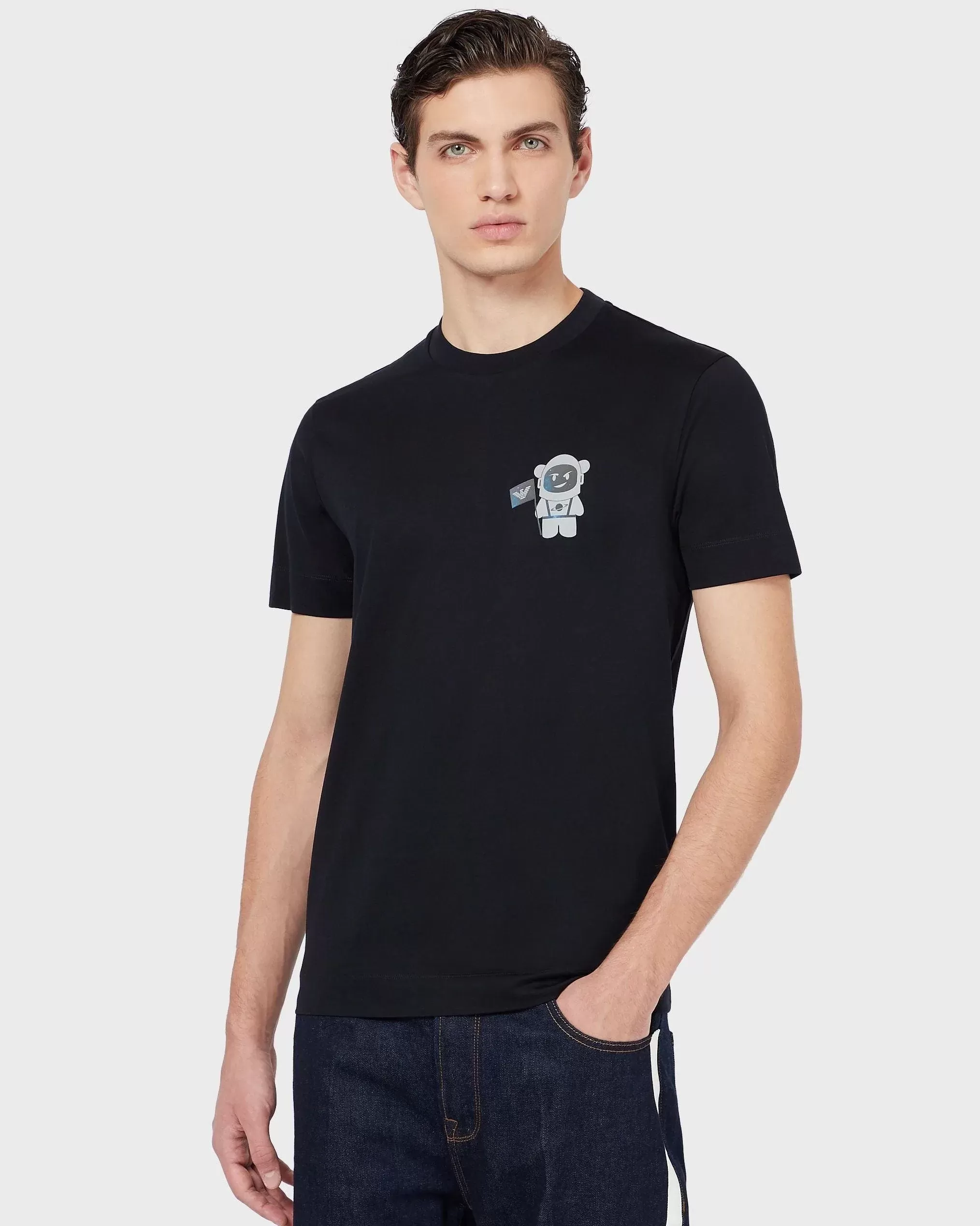 Emporio Armani T-Shirt With Manga Bear Astronaut