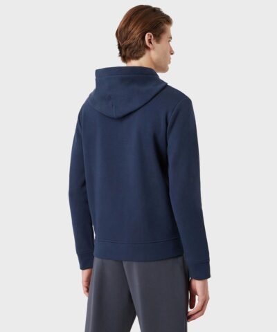 Emporio Armani Emoji Recycle Zipped, Hooded, Recycled-Jersey Sweatshirt