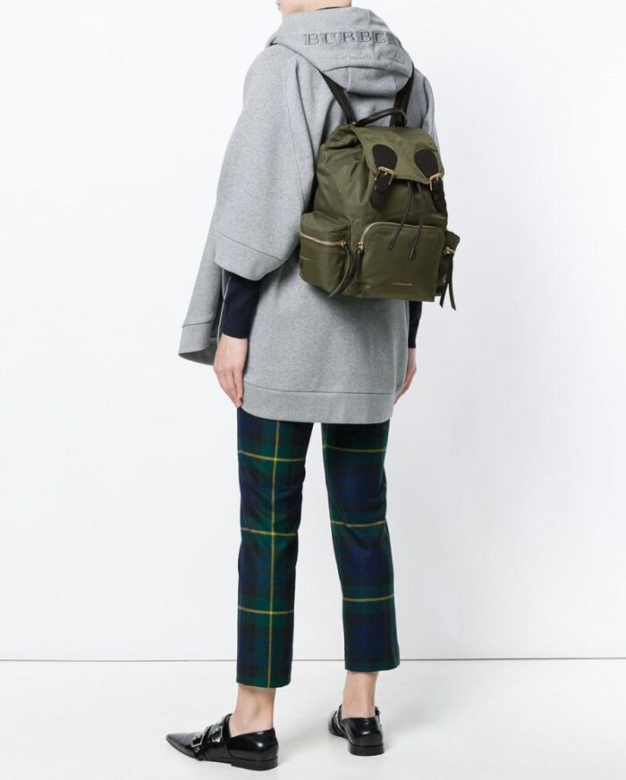 Burberry Medium Rucksack in Technical Nylon and Leather