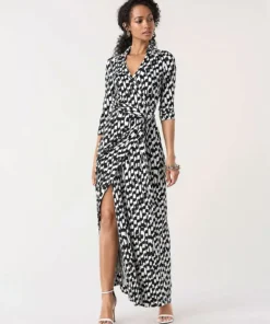 DVF Abigail Silk-Jersey Maxi Wrap Dress