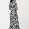 DVF Abigail Silk-Jersey Maxi Wrap Dress