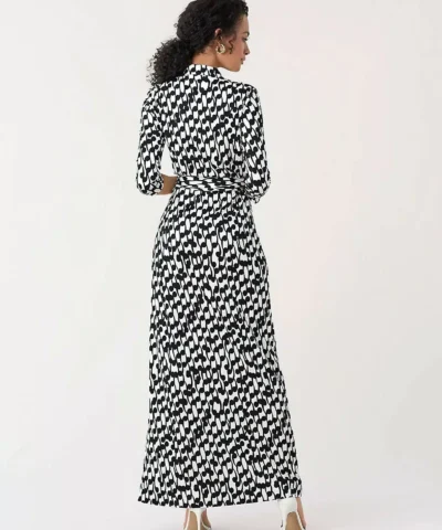 DVF Abigail Silk-Jersey Maxi Wrap Dress