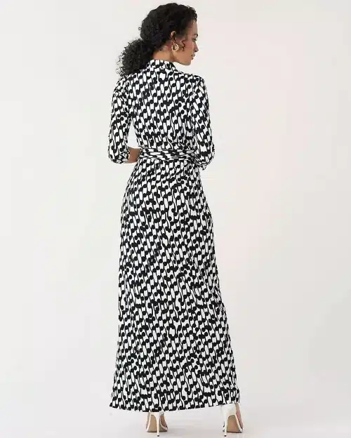 DVF Abigail Silk-Jersey Maxi Wrap Dress