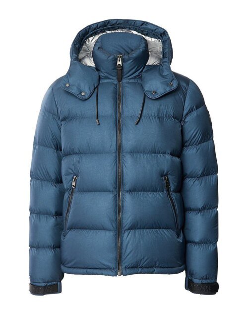 Mackage Jonas Foil Shield Down Jacket In Blue