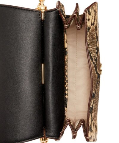 Lauren Ralph Lauren Mason Snake-Embossed Leather Satchel